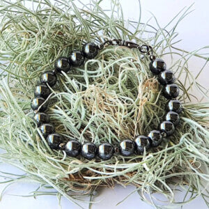 B197 Magnetic Hemalyke & Gunmetal Grey Bracelet @MaxineFaye